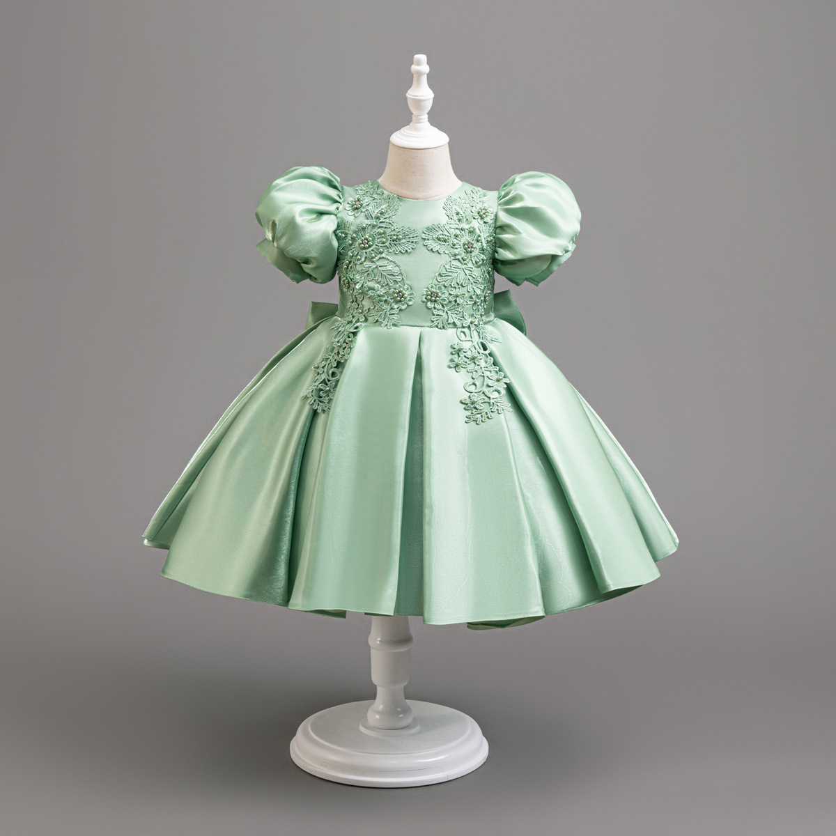Baby Clothing For Girls - 女の子の新しいパーティードレス、子供用フォーマルドレス、キッズフェスティバル服、女の子の服、パフスリーブ