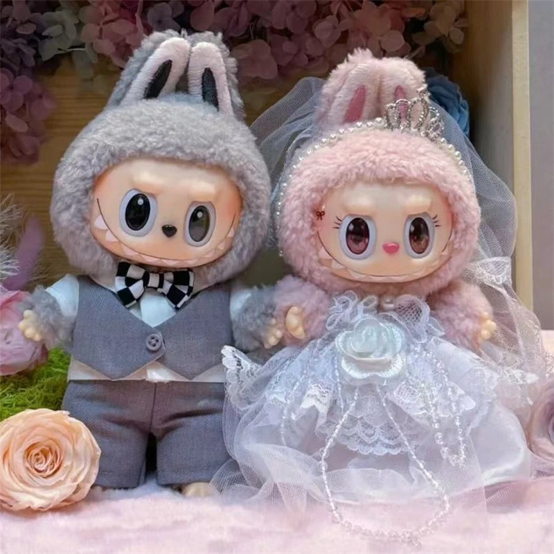 Baby Clothing Items - 15 17 センチメートルラビュブ人形結婚式恋人ドレス衣装服シフォンスカートスーツ服革靴セットドールハウスアクセサリー