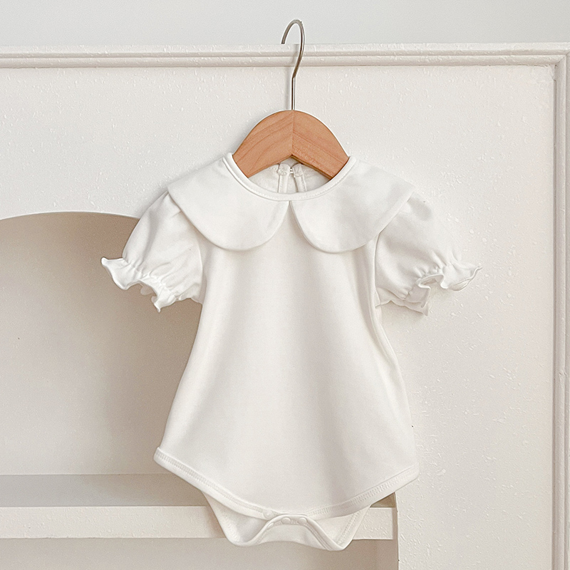 Bamboo Bodysuit Baby - 新生児用半袖ジャンプスーツ,パンドラカラーの衣装,白い服,男の子と女の子,0〜24か月