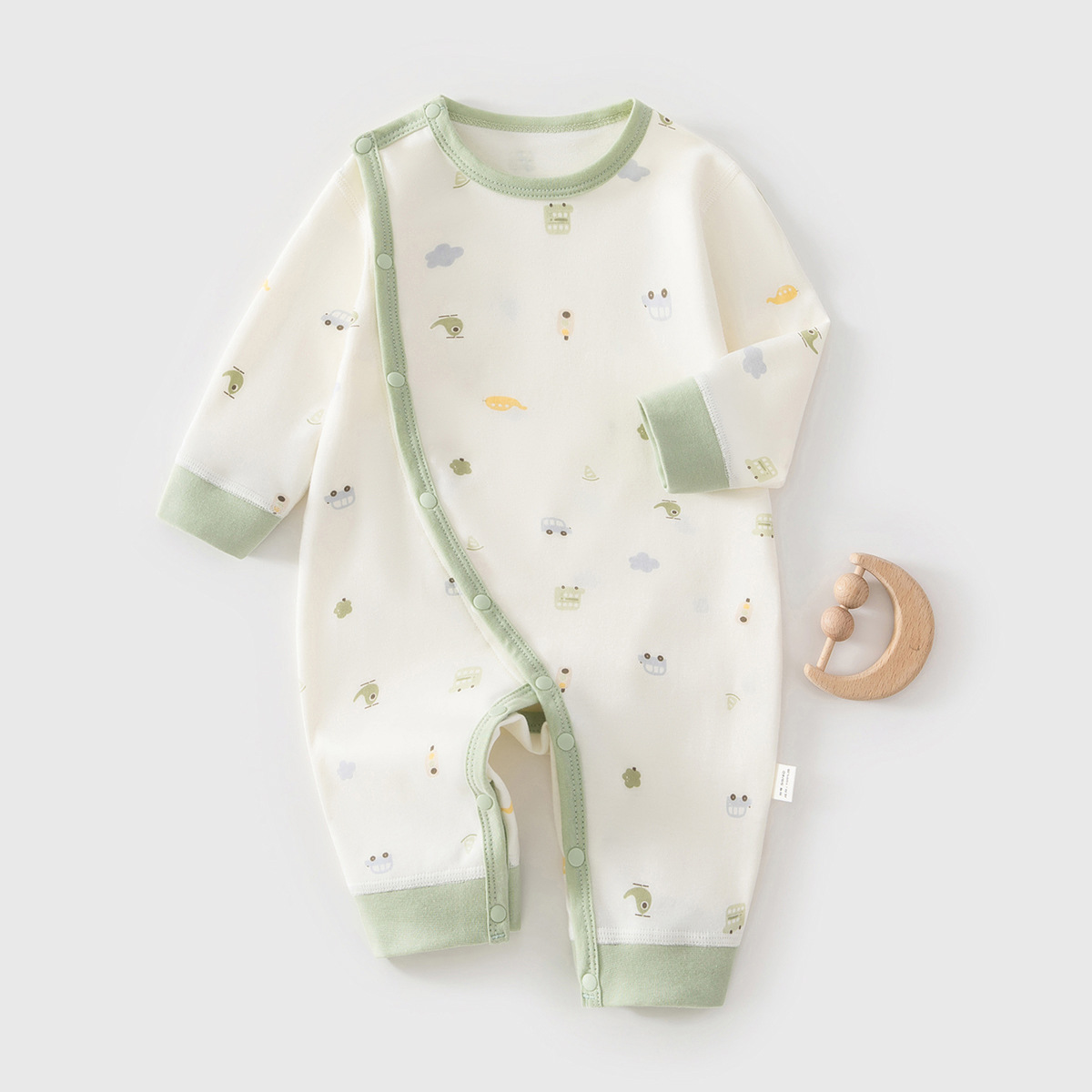 Baby Clothing High Quality - AYNIGIELL 2026 新しいベビープリントジャンプスーツ高品質純粋な綿通気性ジャンプスーツ 0-18 ヶ月男性赤ちゃん女の子服
