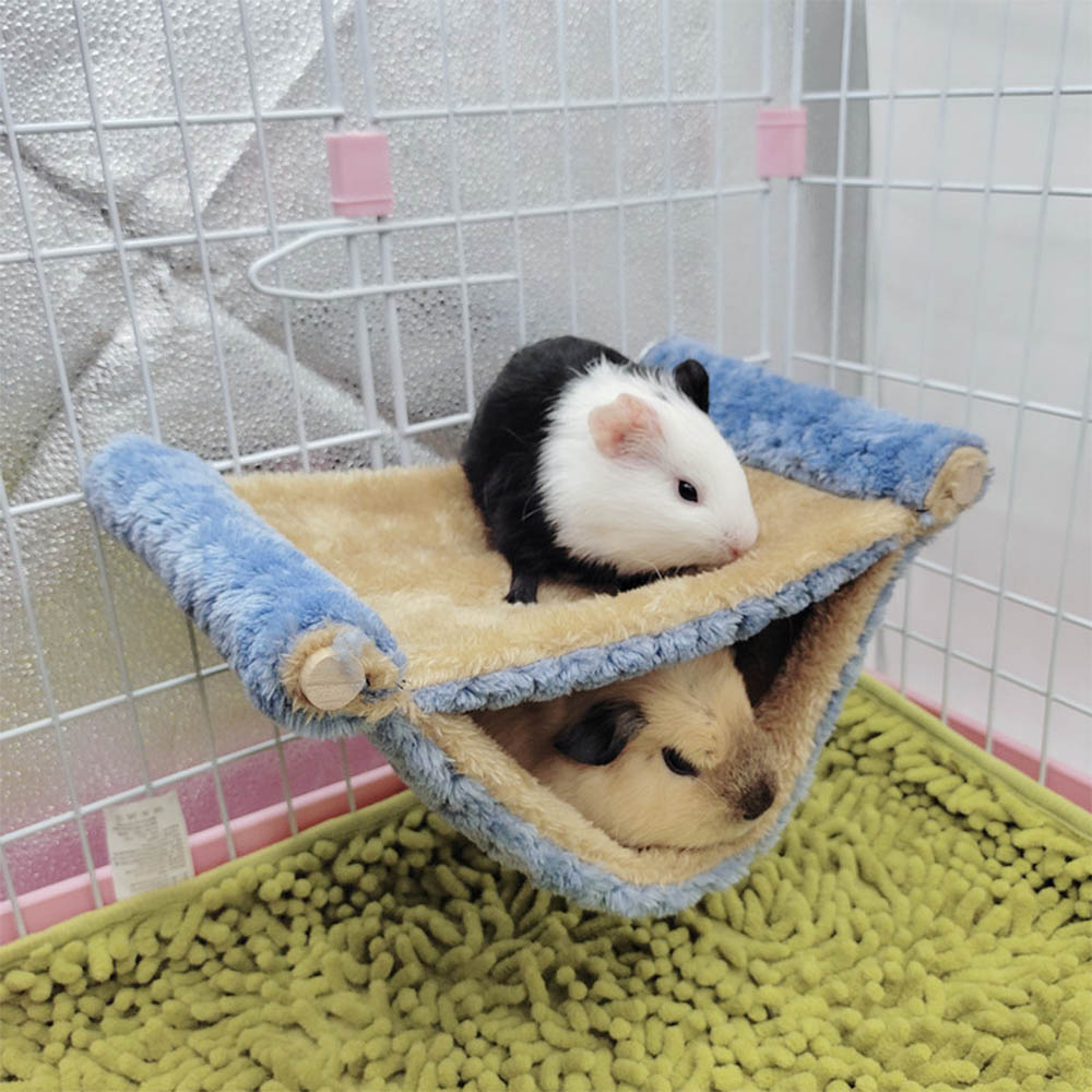Fleece Sleep Bag - ペット用の居心地の良いハンモック,2層ハンモック,暖かい寝袋,ラットの巣,モルモット,冬用のハンモック,木のベッド