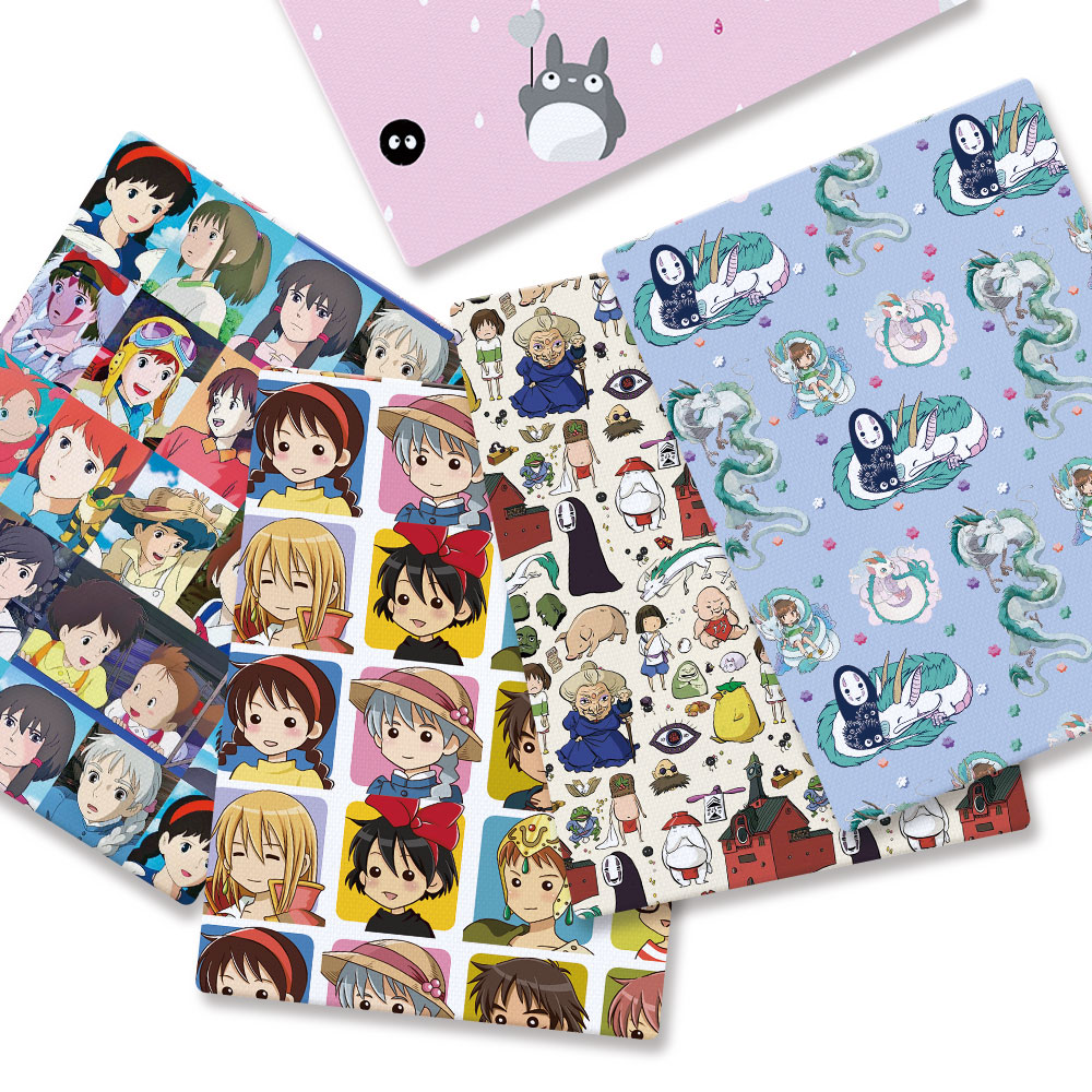 Baby Clothing Items - 140x50cm子供用漫画プリント生地,手作り縫製,パッチワーク,キルティング,ベビードレス,ホームシート,DIY
