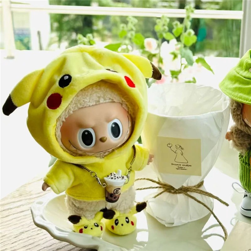 15～17cmのラビュブドール用、漫画風のかわいいピカチュウ - Baby Clothing Items のレビューと価格