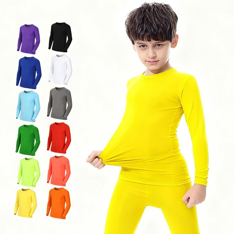 キッズ子供少年少女ランニングロング Tシャツフィットネススポ - Baby Clothing Sizes のレビューと価格