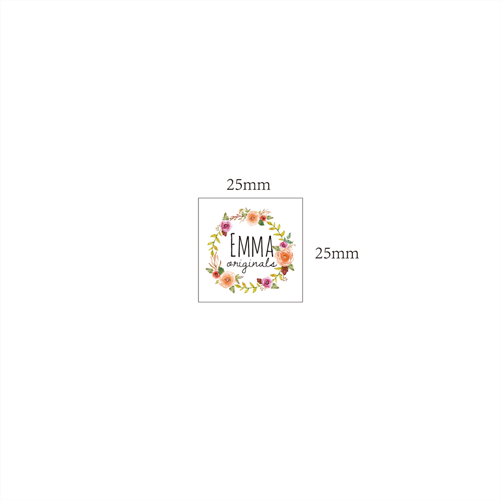 カスタムコットンラベル - スクエアコーナー 25x25mm - Baby Clothing Labels のレビューと価格