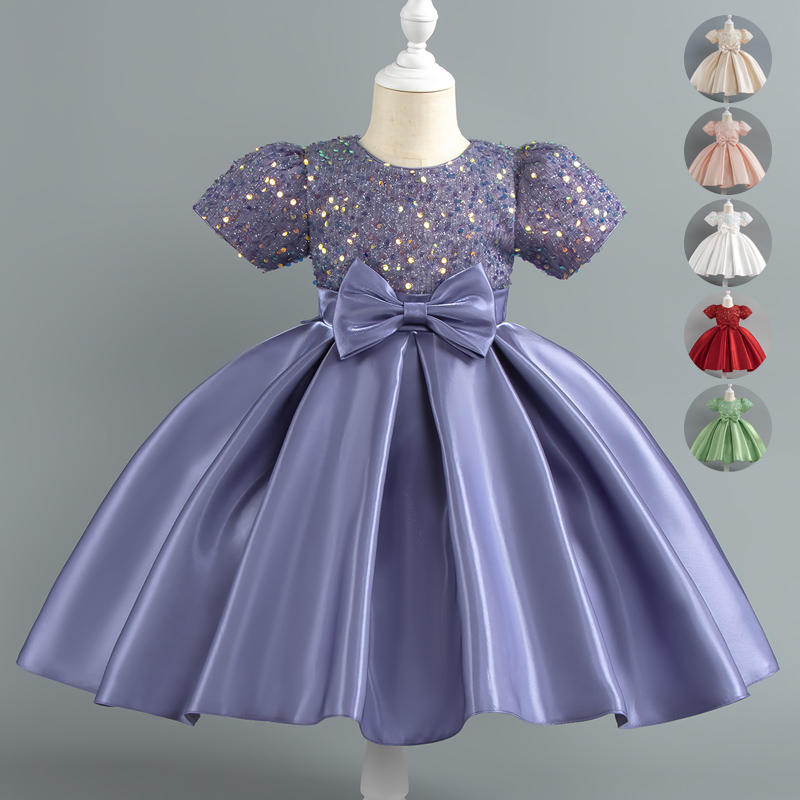 女の赤ちゃんクリスマスドレススパンコール半袖パーティードレス - Baby Clothing Dresser のレビューと価格