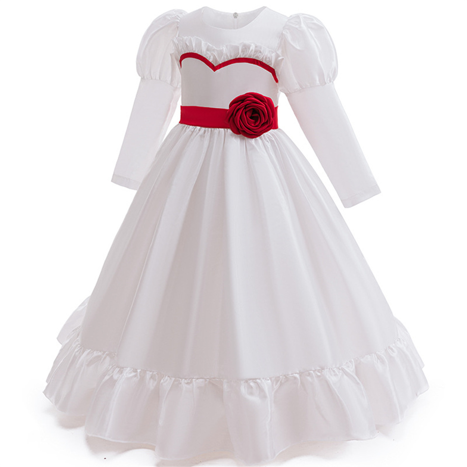 ホラー映画アナベルコスプレ衣装女の子長袖ローズドレス子供のた - Baby Clothing Sizes のレビューと価格