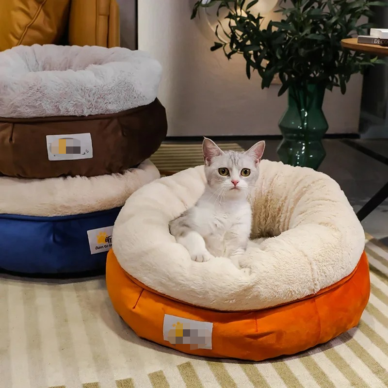 ベルベットプラッシュ猫用ベッド 猫用バスケット ネスティング - Fleece Sleep Bag のレビューと価格