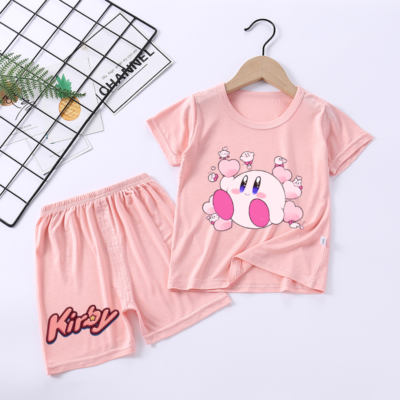 新しいカービィガールパジャマかわいい漫画パジャマセット子供か - Baby Clothing Items のレビューと価格