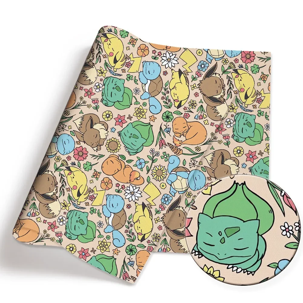 ポケモン漫画生地 140*50 センチメートル手作り縫製パッ - Baby Clothing Items のレビューと価格