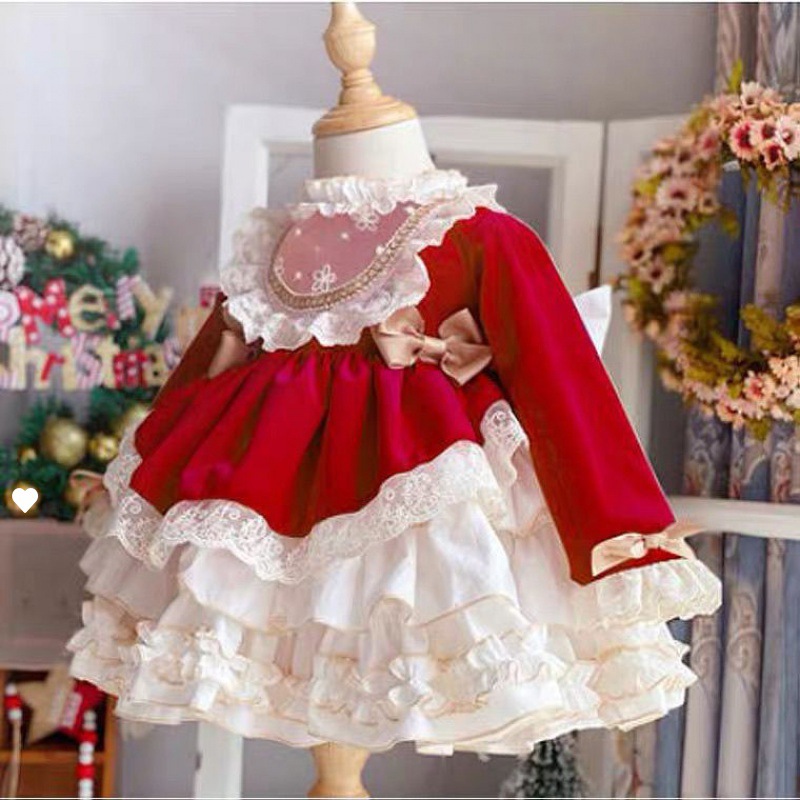 女の子のためのスペイン語のイブニングドレス,ヴィンテージのピ - Baby Clothing Dresser のレビューと価格