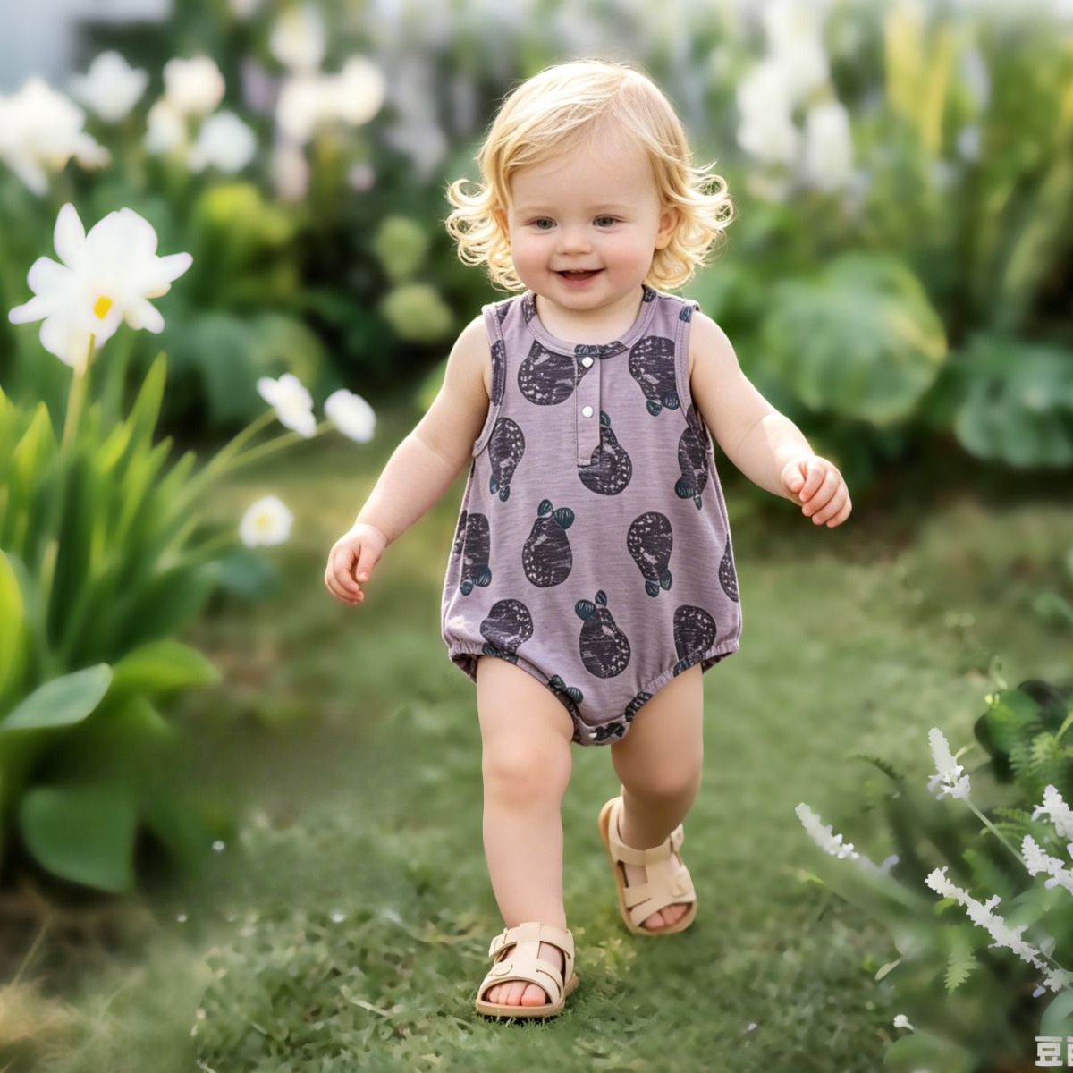 夏用ノースリーブベビーロンパース ソフト竹綿混紡ワンピース  - Bamboo Bodysuit Baby のレビューと価格