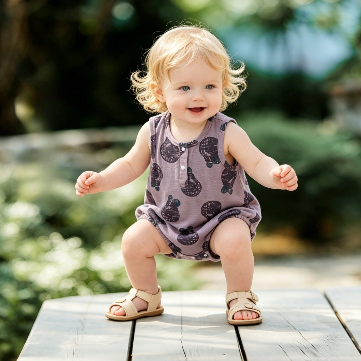 夏用ノースリーブベビーロンパース ソフト竹綿混紡ワンピース  - Bamboo Bodysuit Baby のレビューと価格