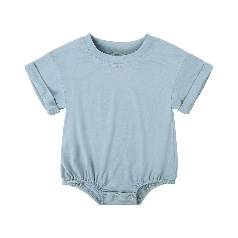 新生児男の子女の子ベーシックソリッド半袖ロンパース竹繊維ボタ - Bamboo Bodysuit Baby のレビューと価格
