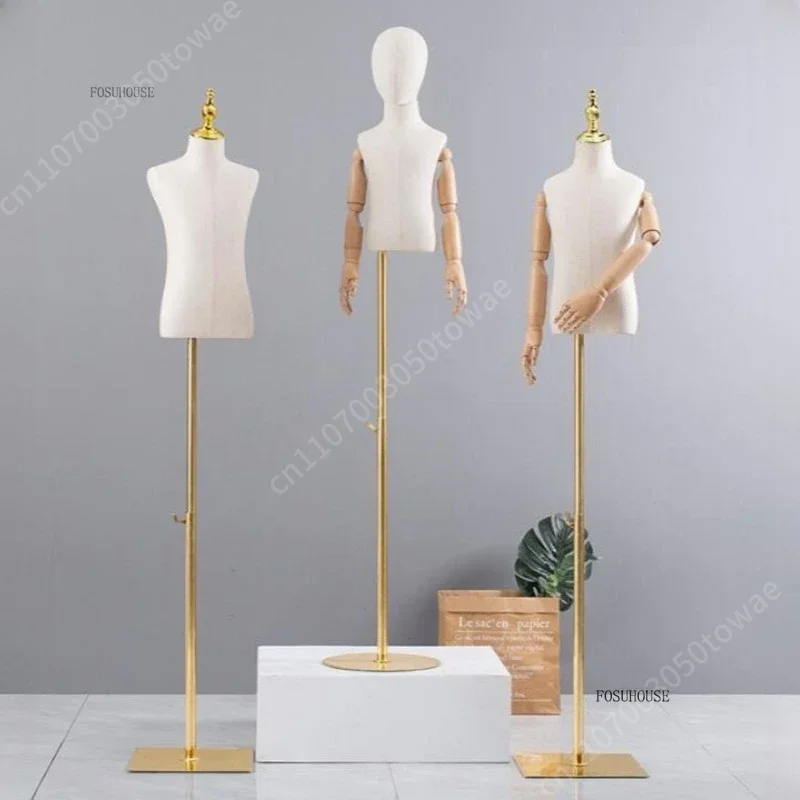 子供用マネキン胴体、調節可能な腕付き、金属スタンド付き柔軟な - Baby Clothing Display のレビューと価格