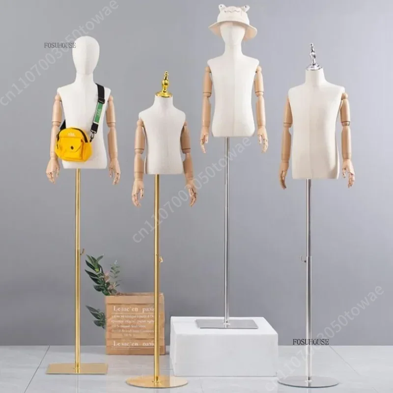 子供用マネキン胴体、調節可能な腕付き、金属スタンド付き柔軟な - Baby Clothing Display のレビューと価格