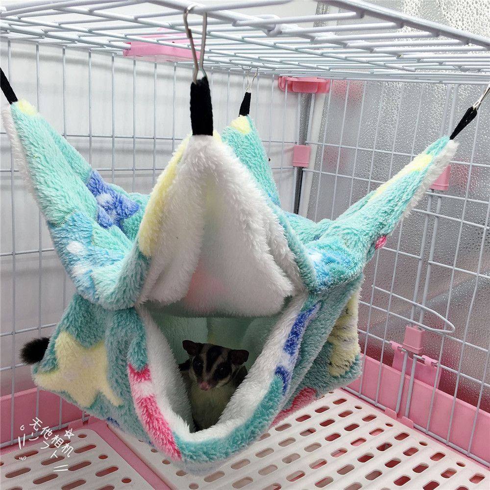 ペット用品 暖かいハムスターケージ リス用ベッド ペットハン - Fleece Sleep Bag のレビューと価格