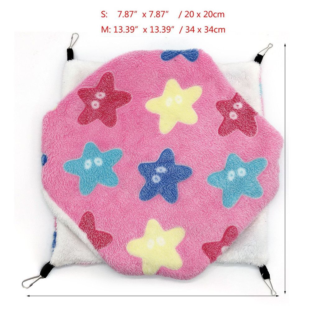 ペット用品 暖かいハムスターケージ リス用ベッド ペットハン - Fleece Sleep Bag のレビューと価格