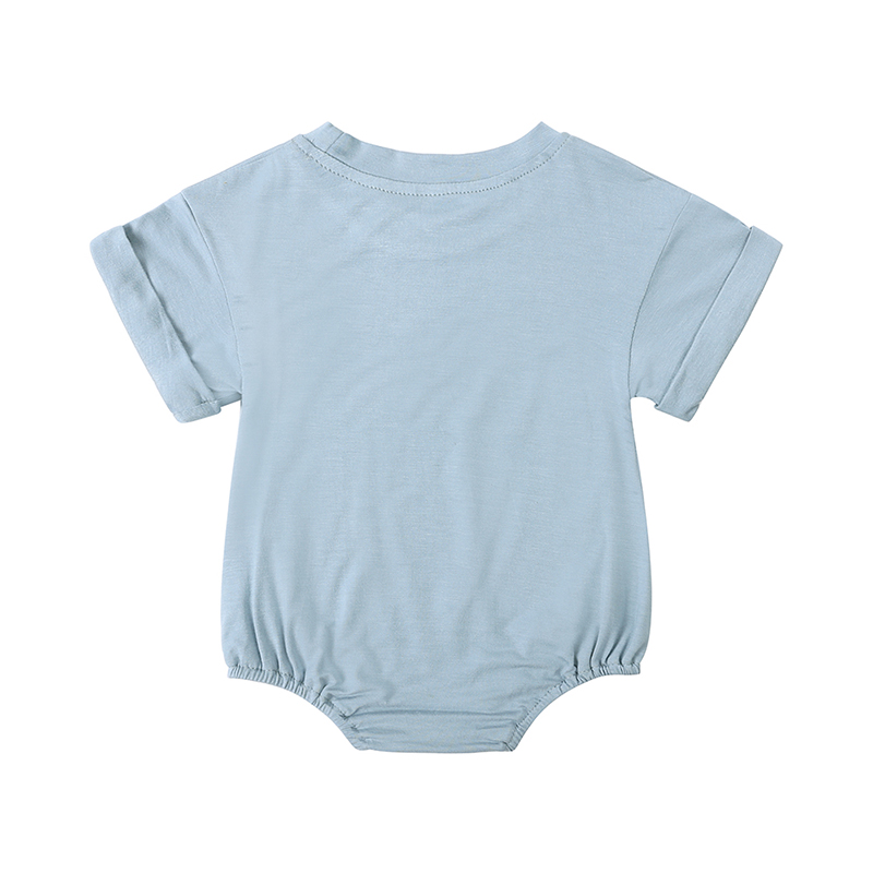 竹繊維女の赤ちゃんボディスーツファッション固体半袖男の子服夏 - Bamboo Bodysuit Baby のレビューと価格