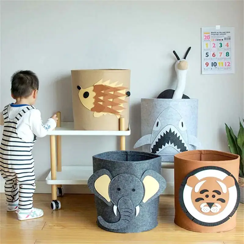 1/2/3/5 個ベビー収納バスケットパンダ恐竜漫画フェルト - Baby Clothing Ideas のレビューと価格