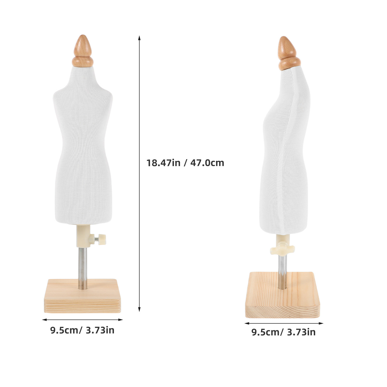 調整可能なマネキンハンド、木製ベースの縫製用ドレスフォーム、 - Baby Clothing Display のレビューと価格