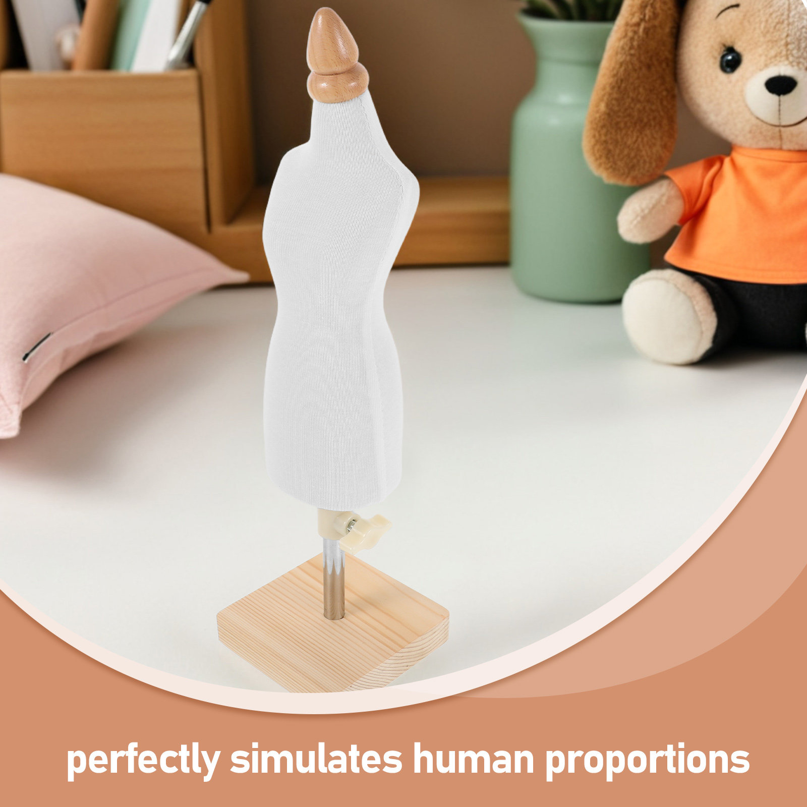 調整可能なマネキンハンド、木製ベースの縫製用ドレスフォーム、 - Baby Clothing Display のレビューと価格