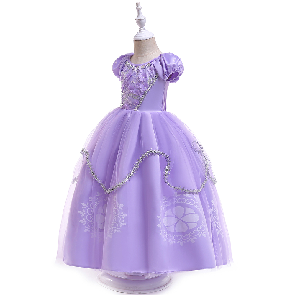 夏ソフィー女の子ドレス子供の日のパフォーマンス誕生日プリンセ - Baby Clothing Sizes のレビューと価格
