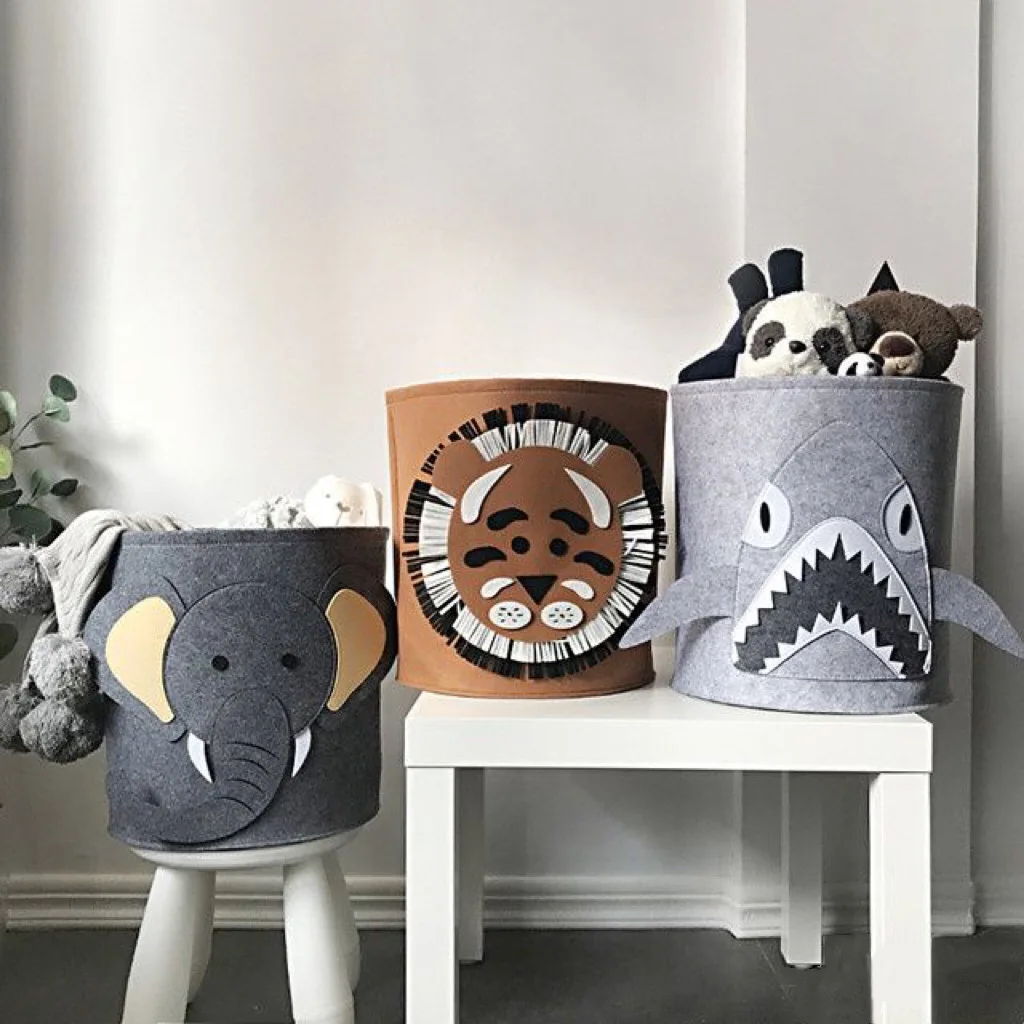 パンダ恐竜ベビー収納バスケットフェルトおもちゃオーガナイザー - Baby Clothing Ideas のレビューと価格