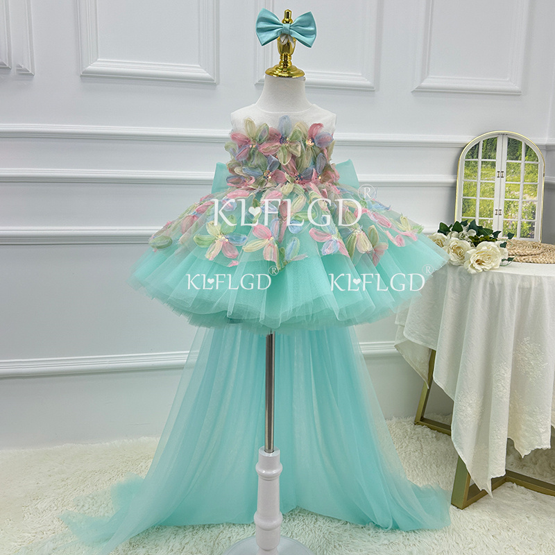 KLFLGD エレガントなターコイズブルーのフラワーガールド - Baby Clothing Dresser のレビューと価格