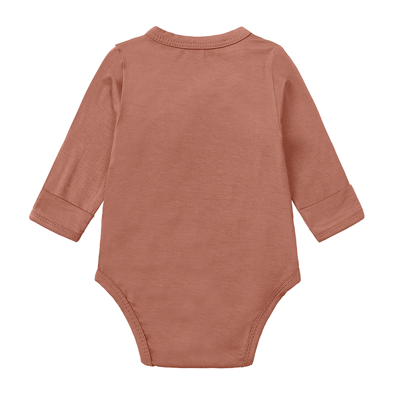 ファッションソリッド新生児服男の子ボディスーツ綿長袖竹繊維女 - Bamboo Bodysuit Baby のレビューと価格