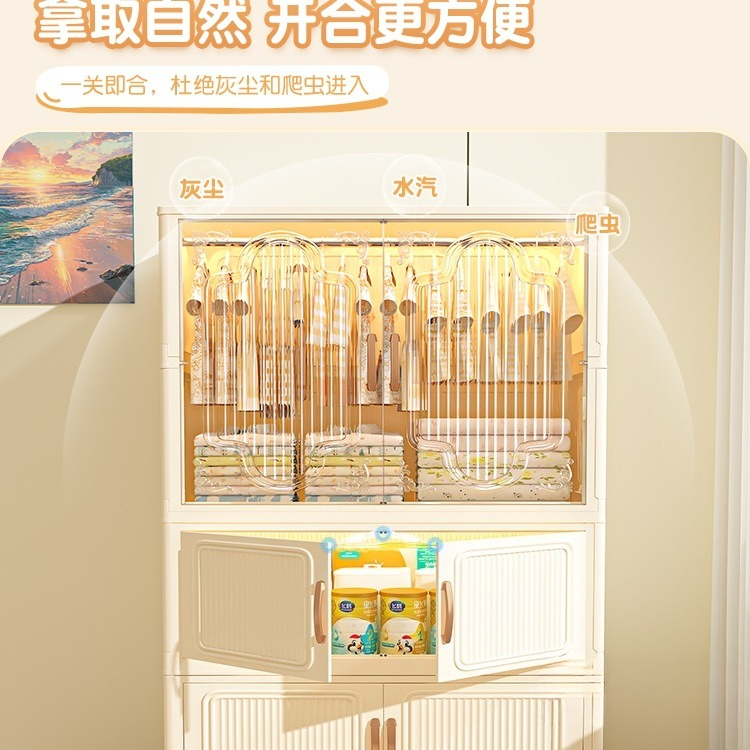 設置不要の子供用ワードローブ 家庭用寝室 ベビー服収納キャビ - Baby Clothing Rental のレビューと価格